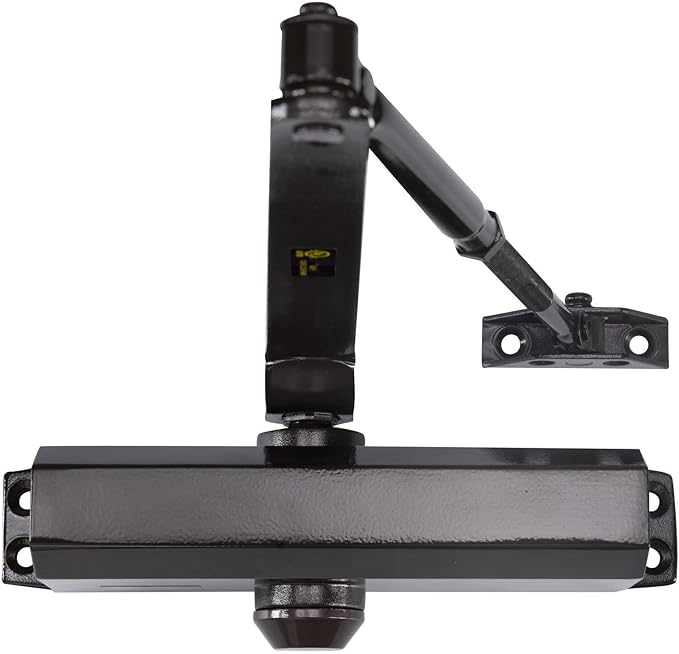 Boomerang Medium Duty Automatic Commercial Door Closer - D703 Hydraulic UL 3 hr. Fire Rated Closer, Surface-Mounted Size 3 for Home & Light Commercial Doors, Dark Bronze (US10B)