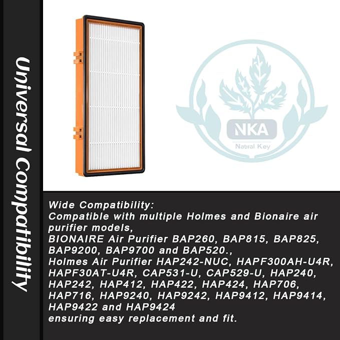 NKA AER.1 HAPF30AS for Holmes Air Purifier 3-in-1 Smoke Grabber HEPA Activated