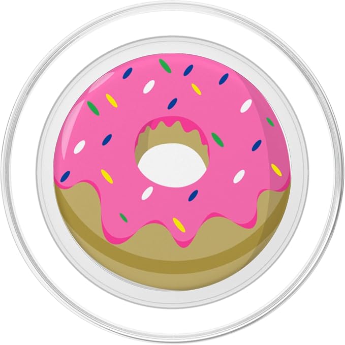 Pink Donut Pop Socket for Phone Cute PopSockets Jelly Donut PopSockets Adhesive PopGrip