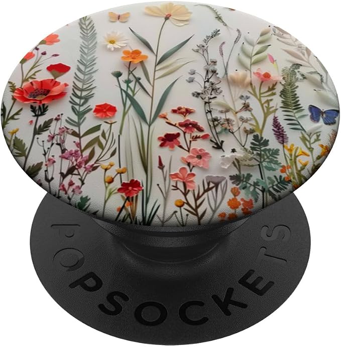 Mixed Flower Bouquet Floral Pattern PopSockets Adhesive PopGrip