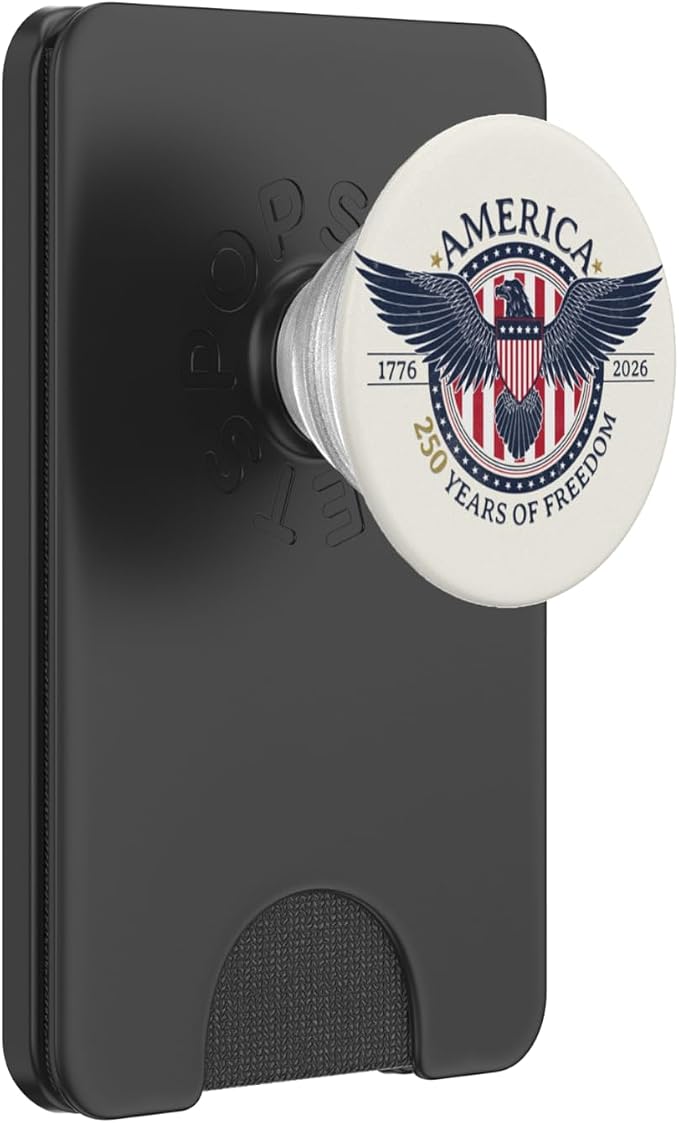 America 250 Years of Freedom Patriotic 250th Anniversary PopSockets Adhesive PopGrip