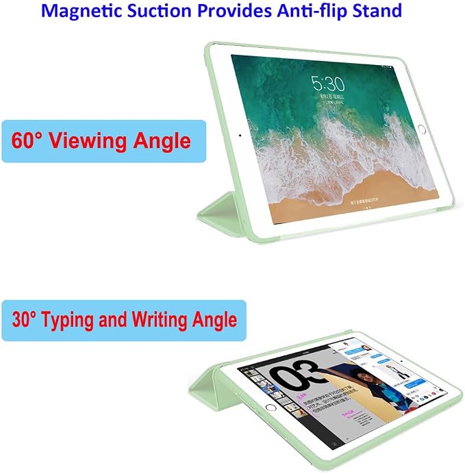 iPad Pro 11 Case 4th/3rd/2nd Gen Black | 2022/2021/2020 Lightweight Smart Folio Trifold Stand Auto Sleep/Wake Soft Silicone Back without Pencil Holder