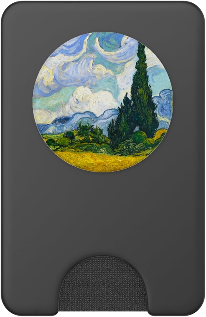 Van Gogh Cypresses Landscape Painting Artist Vincent Art PopSockets Adhesive PopGrip