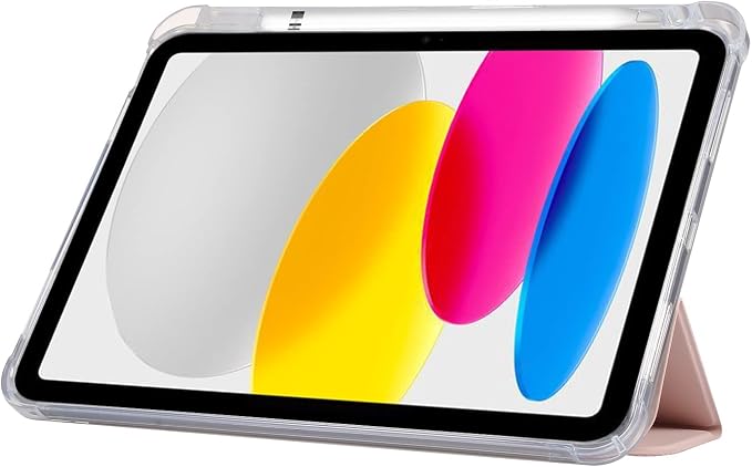Case for iPad (A16) 11th Generation 11 2025 &amp iPad 10th Generation 10.9 inch 2022 Case with Pencil Holder [Auto Wake/Sleep] PU Leather Tri-fold Stand Clear Soft TPU Back Cover Matchagreen