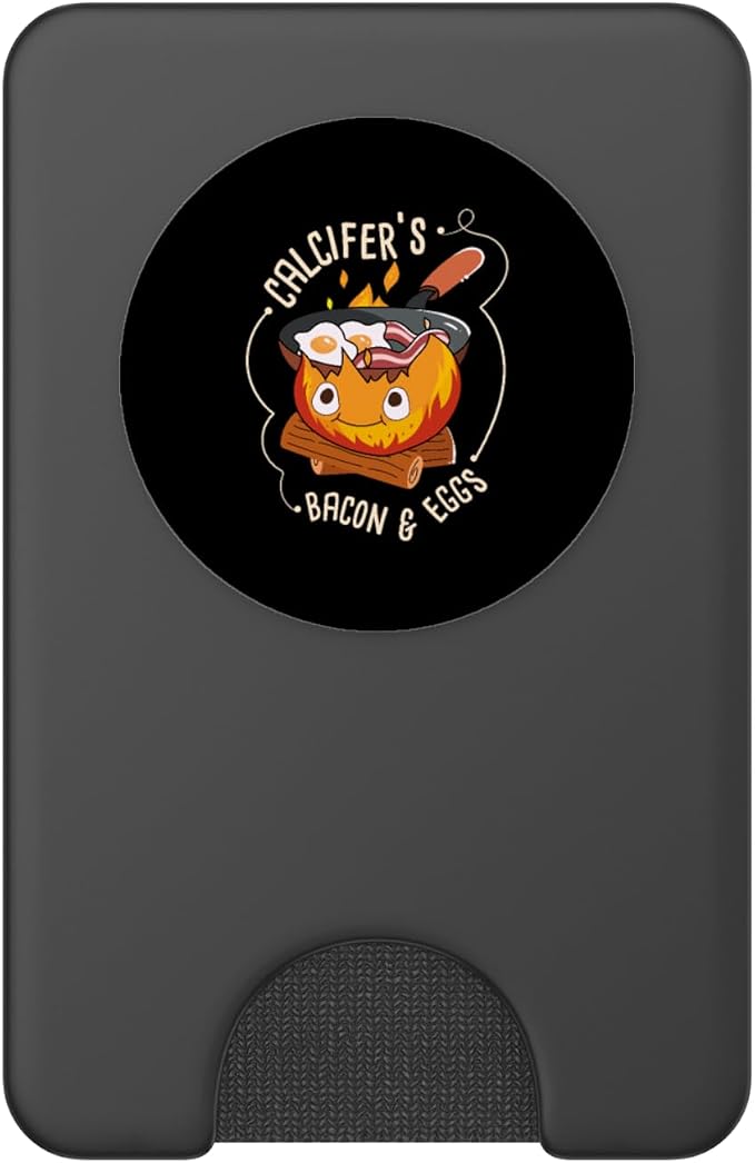 Calcifers Bacon and Egg I Camping Cooking I Bacon PopSockets Adhesive PopGrip