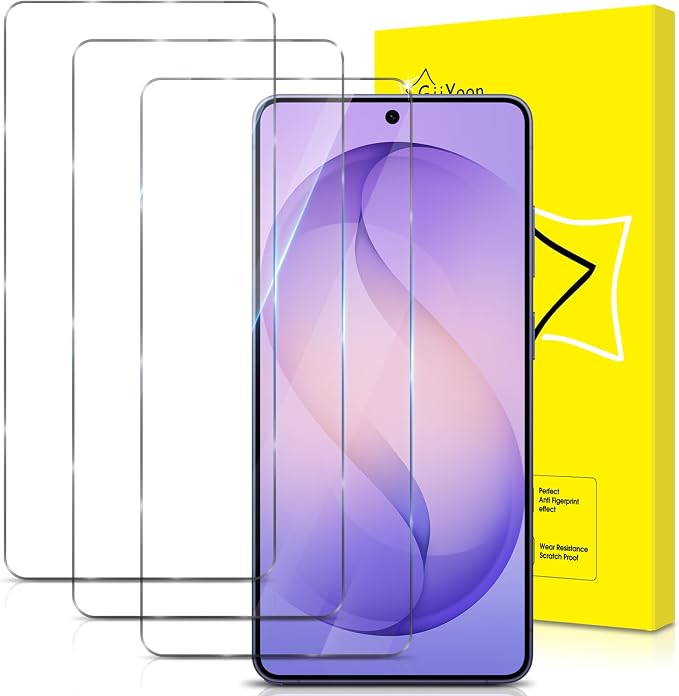GiiYoon-3 PACK Screen Protector for Samsung Galaxy S26 Tempered Glass [HD Full Coverage] [Easy Installation] [Scratch Resistant] [9H Hardness] Protective Film
