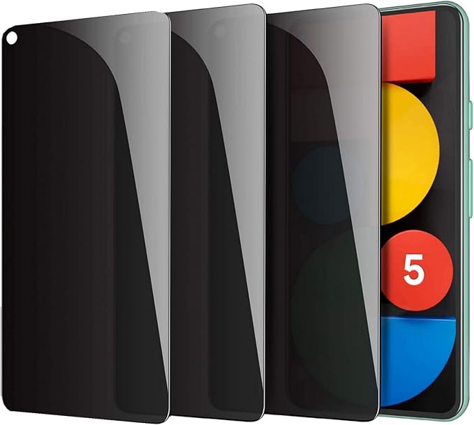3 Pack Privacy Screen Protector for Google Pixel 4 9H Hardness [Anti-Scratch] Full Coverage Anti-Spy Tempered Glass Film for Google Pixel 4 [Don’t Support Fingerprint Unlock] | 9H Hardness Anti-Spy T