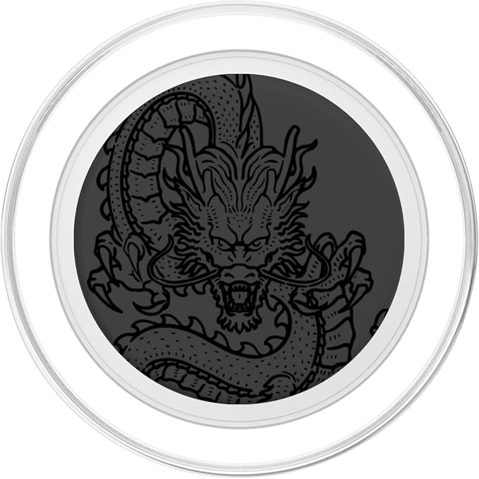 Dragon Art Drawing Design for Dragon Fan PopSockets PopGrip for MagSafe