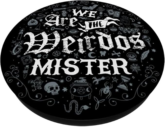 We Are The Weirdos - Witchcore - Distressed Goth Symbols PopSockets Adhesive PopGrip