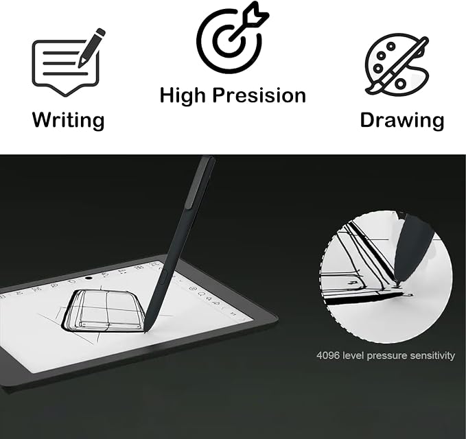 Stylus Pen for BOOX Tablet Note Air 3 C E Ink Tablet 10.3 ePaper with 4096 Pressure Sensitivity/Go 10.3 ePaper E Ink Tab/Tab Ultra C Pro