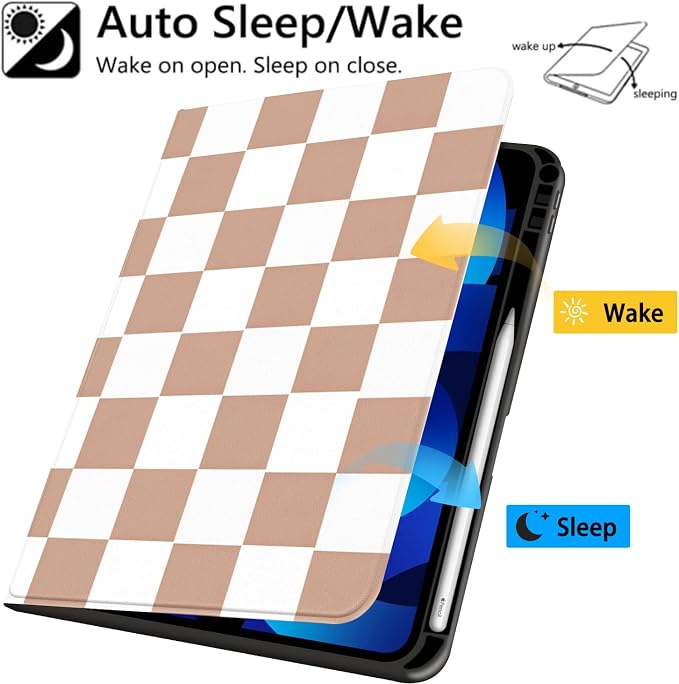 Stylish Case for iPad 9th/8th/7th Generation 10.2 2021/2020/2019Art Pink Starry Sky Textured Folio Case with Pencil Holder Multi-Angle View Adjustable Stand Auto Wake/Sleep Cover for Women