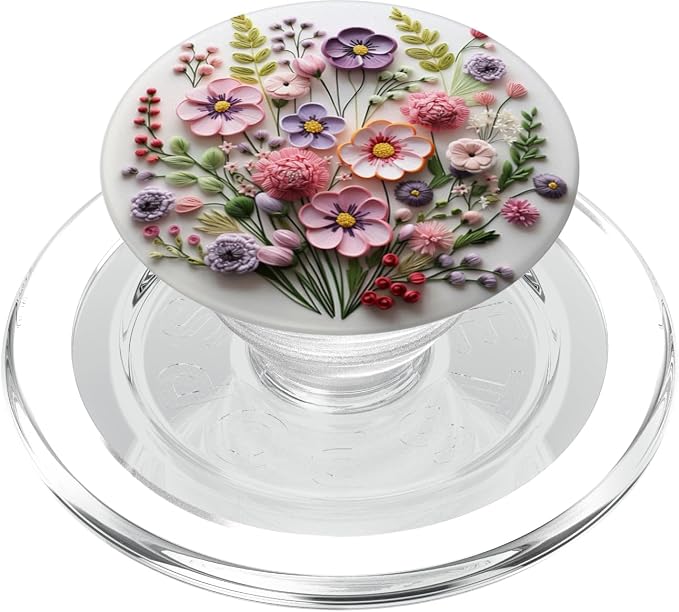 Mixed Flower Bouquet Floral Pattern PopSockets Adhesive PopGrip