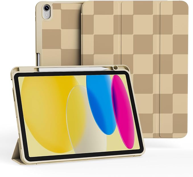 Case for iPad 11th Generation A16 Chip (2025) iPad 10th Generation Case 10.9-inch (2022) Trifold Stable Stand Protective Soft TPU Back Cover with Pencil Holder Black