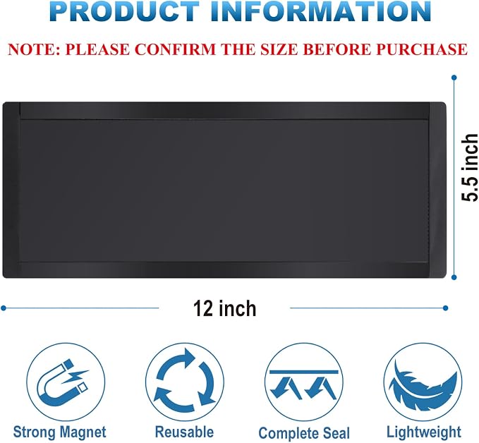 Magnetic Floor Register Vent Covers, 5.5 x 12 Inch Superior Hold Vent Covers