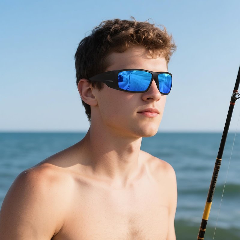 Ofwin Polarized Sports Sunglasses for Men Women Unbreakable Frame Cycling Fishing Wrap Around Sunglasses UV400 Protection 3Pack-Red+Blue+Green