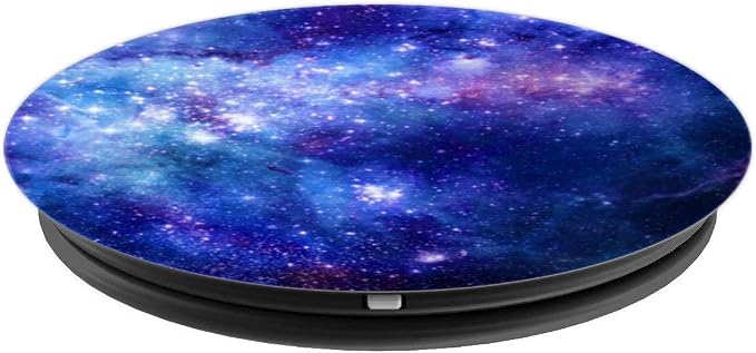 Space Pop Socket Galaxy Nebula Blue White Purple PopSockets Adhesive PopGrip