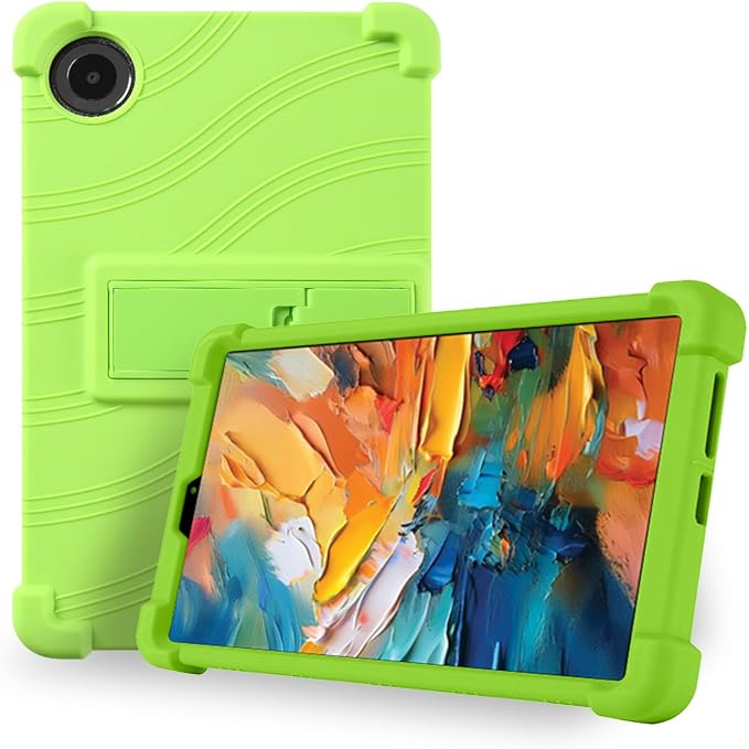Case for TCL TAB 8 NXTPAPER 5G 8.7-Inch Tablet – Shockproof Silicone Protective Cover with Kickstand Drop-Resistant Business Style (Black)