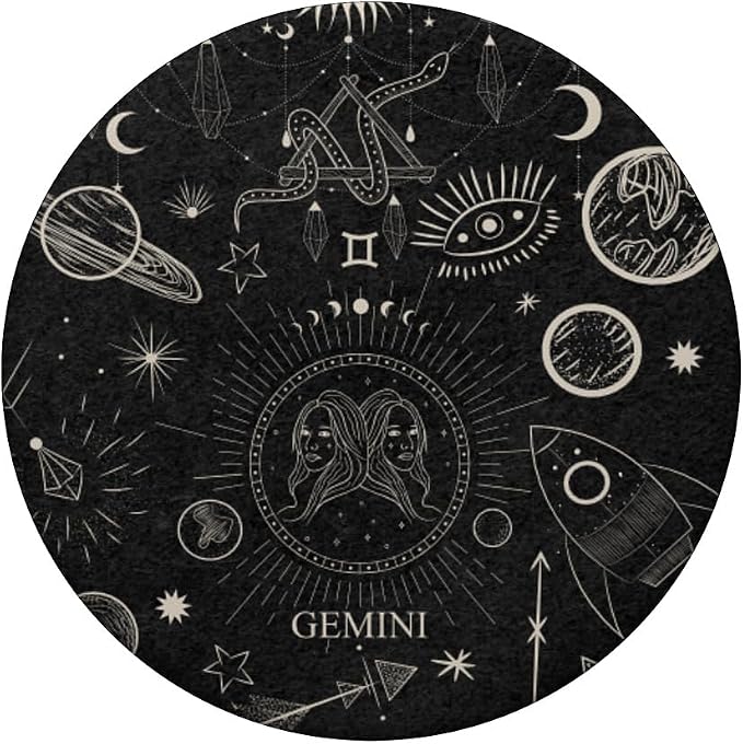 Galaxy Zodiac Sign Astrological Celestial Aesthetic Gemini PopSockets Adhesive PopGrip
