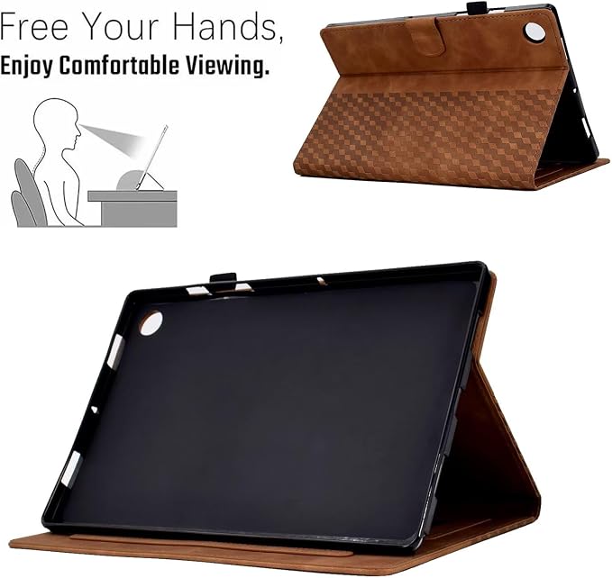 Fancity Case Fits Samsung Galaxy Tab A9/A11 Plus 11” 2025/2023 X210/X216 | Premium PU Leather Cover with Multi-Angles Pencil Holder Smart Wake Sleep for Galaxy Tab A9 A11 Plus X218 Beach
