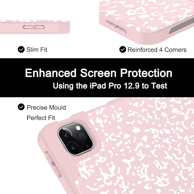 Soke Case for iPad Air 13 Inch (M4/M3/M22026-2024) iPad Pro 12.9 6th/5th Generation with Pencil Holder(2021 2022 Release)-[Apple Pencil Charging + Auto Wake/Sleep] Soft Back Cover Book Black