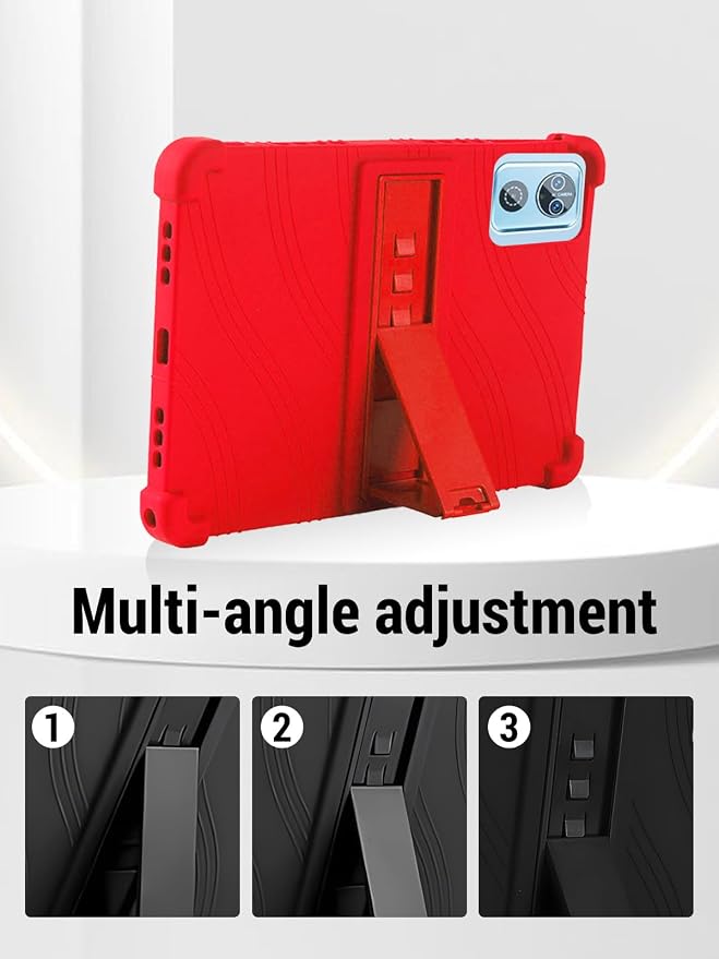 for DEERTiME E15 10 inch Android 15 Tablets Protective caseShockproof Lightweight Silicone Protective Cover with StandChild-Friendly ProtectionEasy to Clean DesignBlack