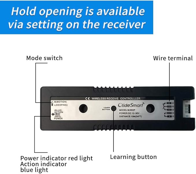 Olideauto Olide-120B Automatic Door Opener Touchless Open,Pair with 2PCS Wireless Slim Touchless Activation Switches Olide-508