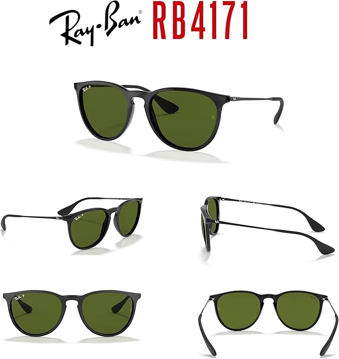 Ray-Ban RB4171 ERIKA Round Sunglasses For Women +BUNDLE with ACCESSORY EYEWEAR KIT