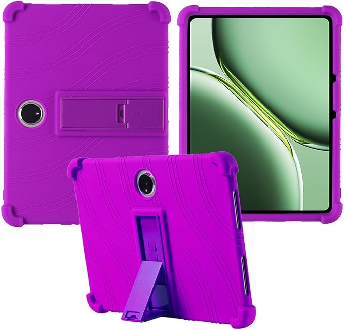 for OnePlus PAD 2 2024 Tablet CaseSoft Silicone Adjustable Stand Shockproof Kids Friendly for OnePlus PAD 2 12.1 (Black)