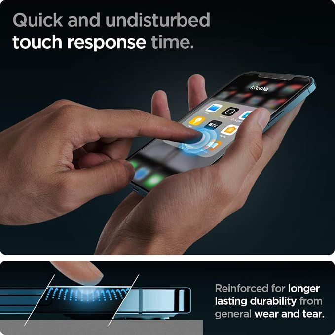 Spigen Tempered Glass Screen Protector [GlasTR EZ FIT] designed for iPhone 11 / iPhone XR [6.1 inch] [Case Friendly] - 2 Pack