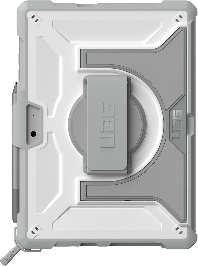 URBAN ARMOR GEAR UAG Microsoft Surface Go 4 / Surface Go 3 / Surface Go 2 / Surface Go Case [10.5-inch Screen] w/Hand Strap Outback Feather-Light Rugged Military Drop Tested Cover Black