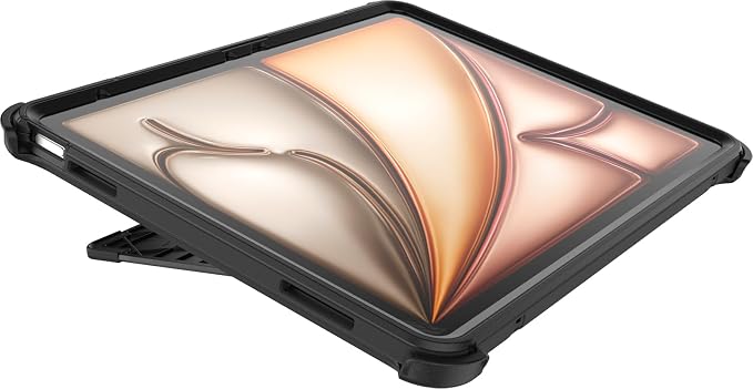 OtterBox Defender Series Case for iPad Air 13-Inch (M3) &amp (M2) - Black Rugged Durable Multi-Layer Protection (Single Unit Ships in Polybag Ideal for Business Customers)