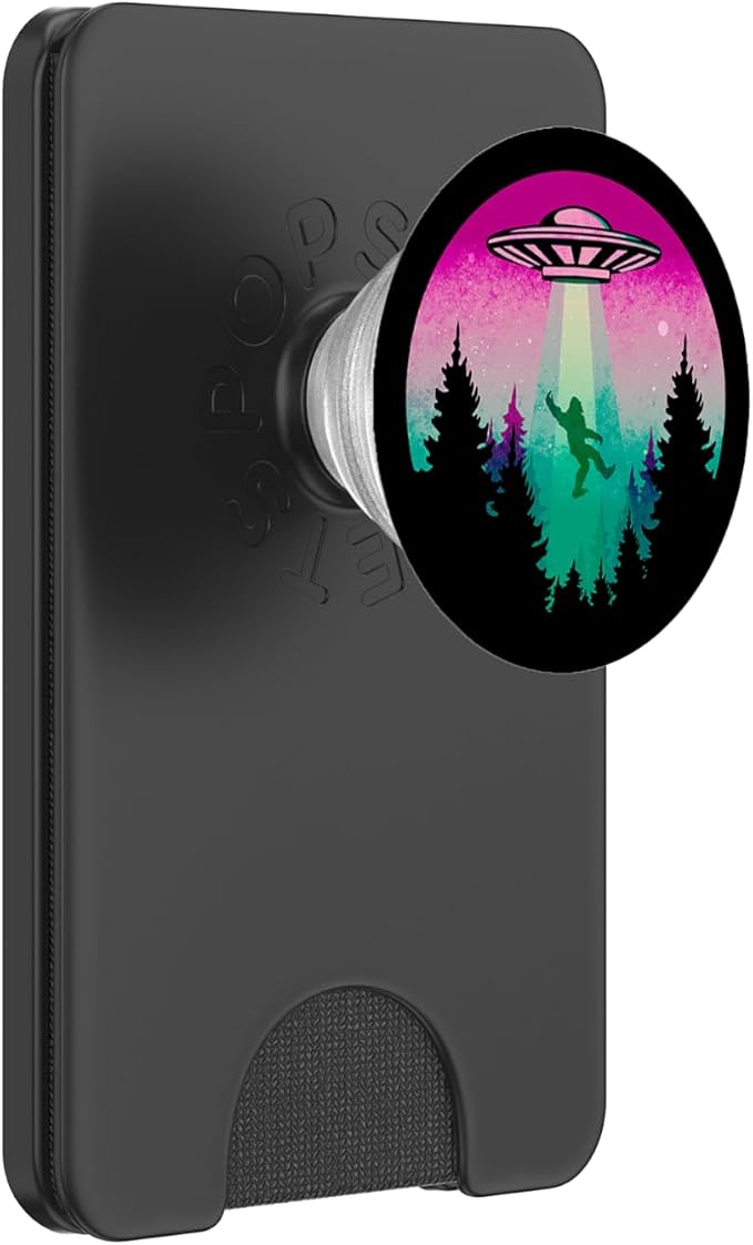 Cryptidcore Aesthetic Sasquatch Bigfoot UFO Alien Abduction PopSockets Adhesive PopGrip