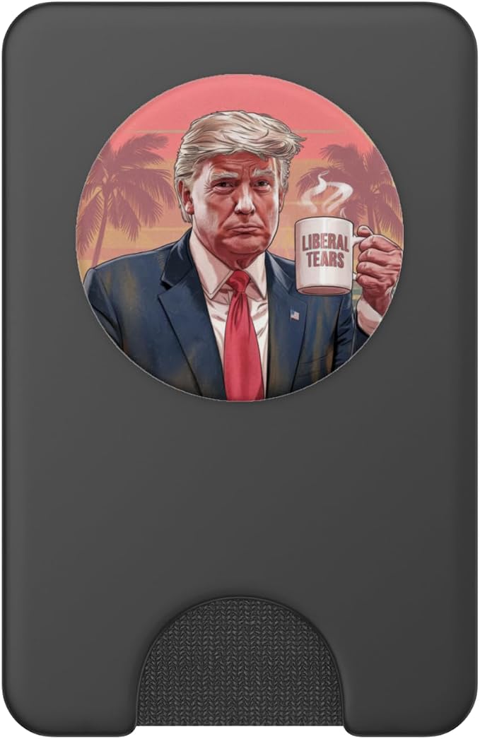 Donald Trump Miami Sunset Funny Liberal Tears Coffee Mug PopSockets PopWallet for MagSafe