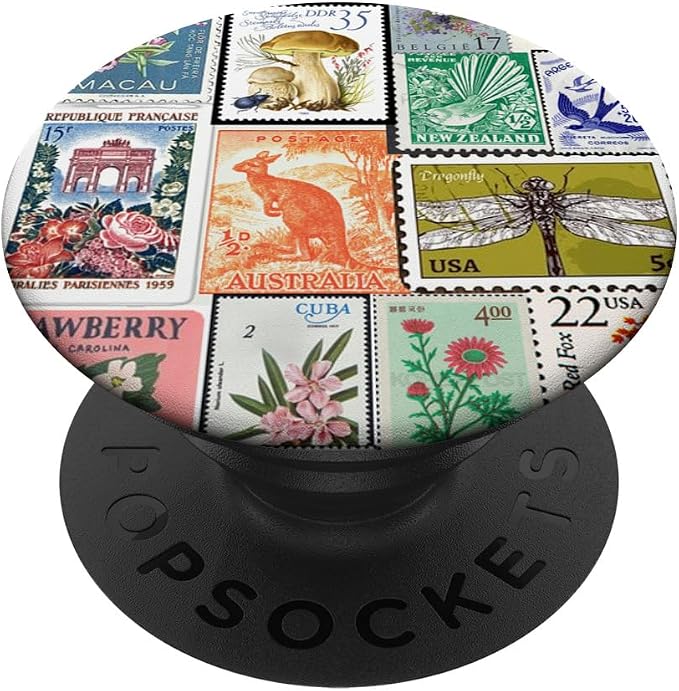 Scrapbook Trendy Collage Flowers PopSockets Standard PopGrip