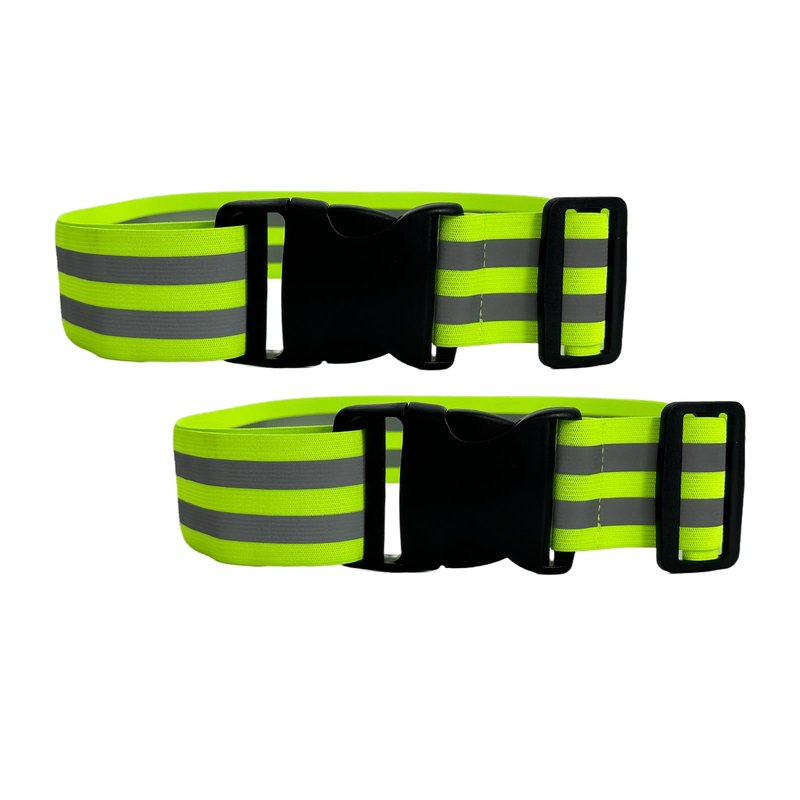 2-Pack Reflective Running Belt, High-Visibility PT Military Gear for Men Women Kids, Adjustable Lightweight Elastic Safety Belt for Cycling Walking Night Activities