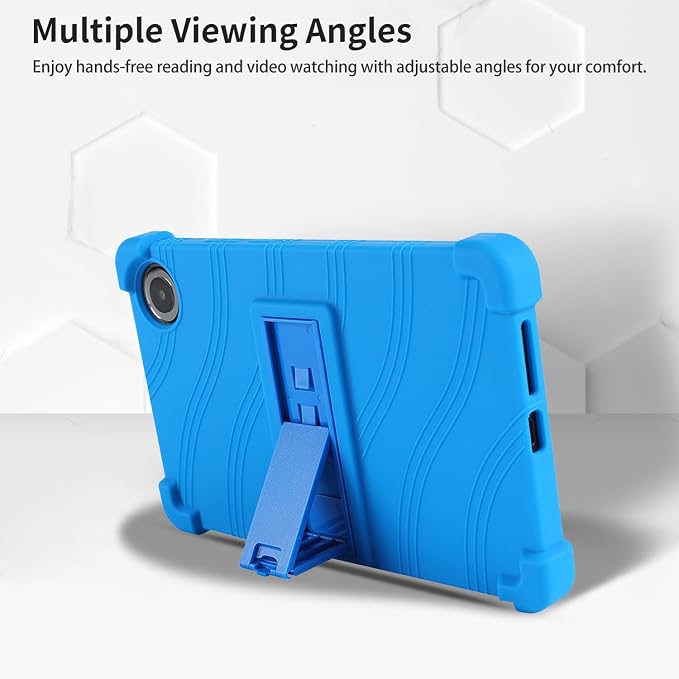 Case for TCL TAB 8 NXTPAPER 5G 8.7-Inch Tablet – Shockproof Silicone Protective Cover with Kickstand Drop-Resistant Business Style (Black)