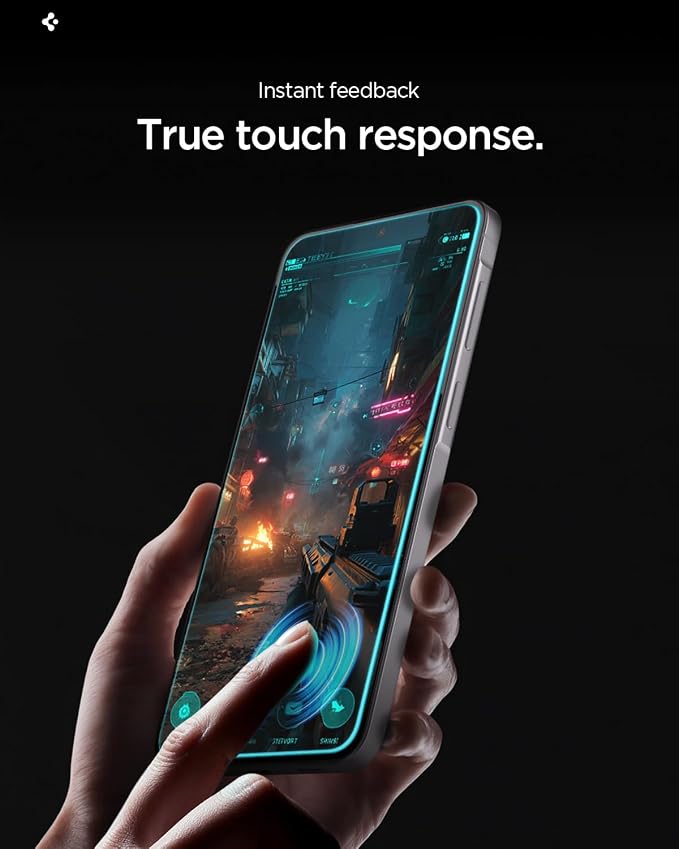 Spigen GlasTR EZ FIT Pro Tempered Glass Screen Protector for Galaxy A57 5G | 9H+ Tempered glass Scratch resistance Auto-align tray Lab-tested 100% clarity Original touch Case-friendly 2 Pack
