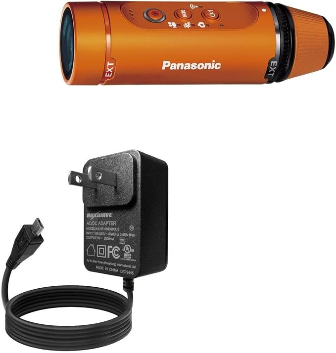 BoxWave Charger Compatible with Panasonic HX-A1 - Wall Charger Direct (15W) Rapid Charge Your Device with Built-in 3ft Cable