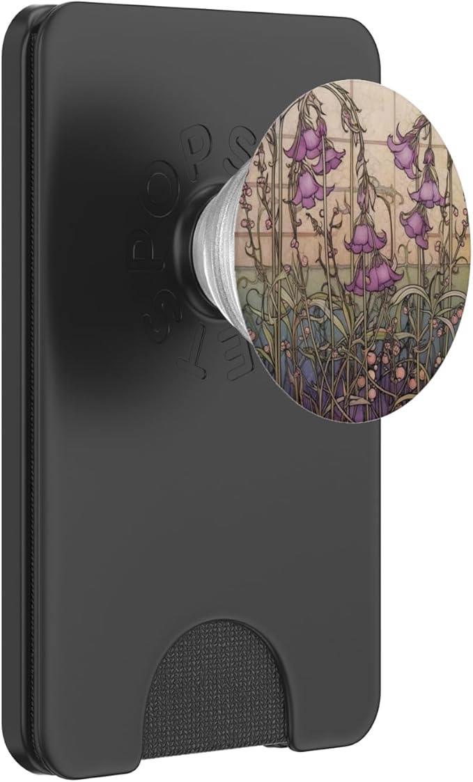 Cute Floral Heather Flower Art Nouveau PopSockets Adhesive PopGrip
