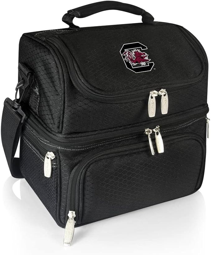 PICNIC TIME NCAA Nebraska Cornhuskers Pranzo Lunch Bag - Insulated Lunch Box with Picnic Set - Lunch Cooler Bag