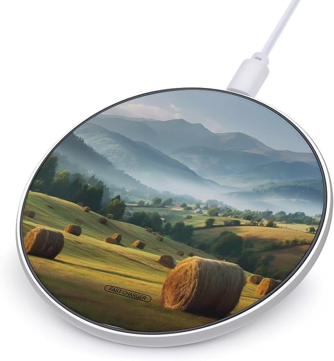 Mountain Landscape Forests Wireless Charger Portable Charging Pad | LightweightAll Smartphone