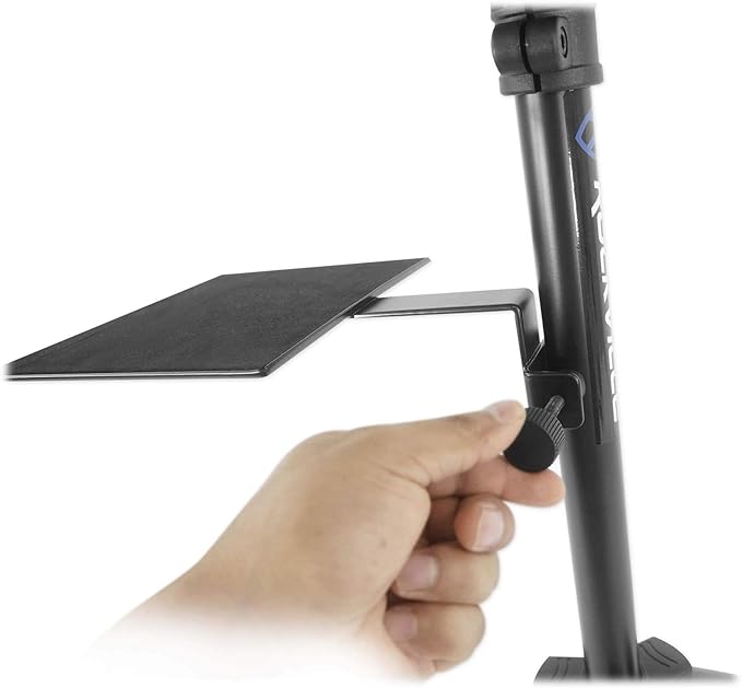 RockvilIe RLS67 Laptop/Tablet/lPad Stand w/Dual Trays for Church Sermon Speeches