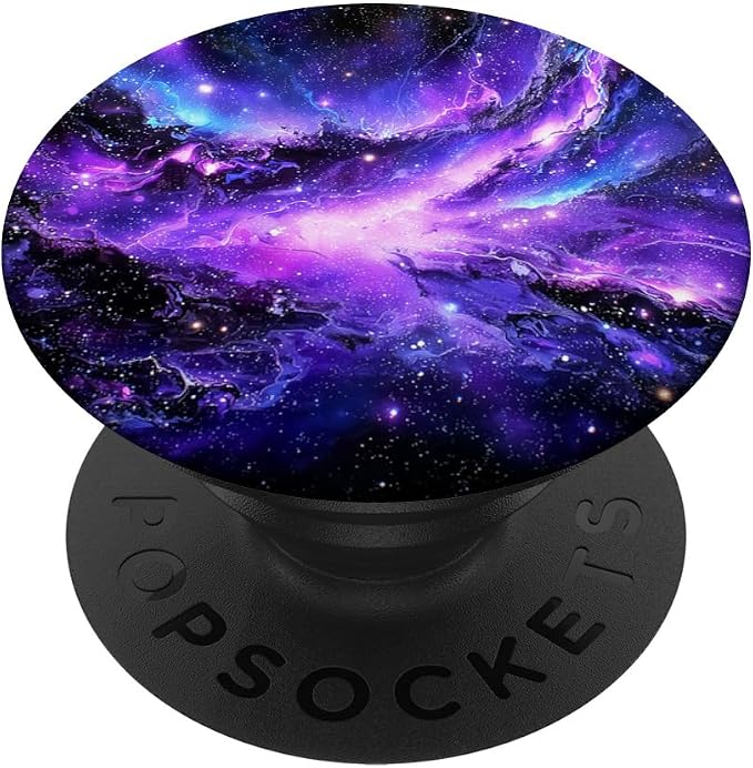 Universe Star Cluster Purple Nebula Space Galaxy PopSockets PopGrip for MagSafe
