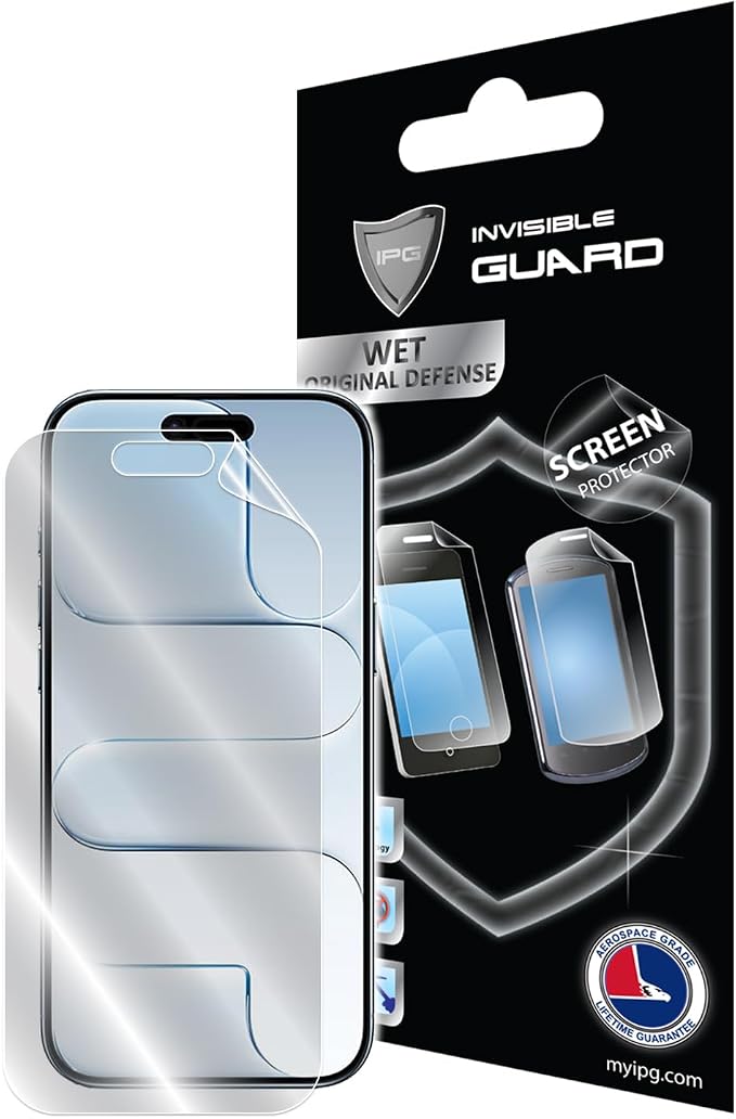 IPG for iPhone 17 Screen + Back Full body Hydrogel Protector Invisible Touch Screen Sensitive Ultra HD Clear Film Anti Scratch Skin Guard - Smooth/Self-Healing/Bubble -Free for iPh17FB