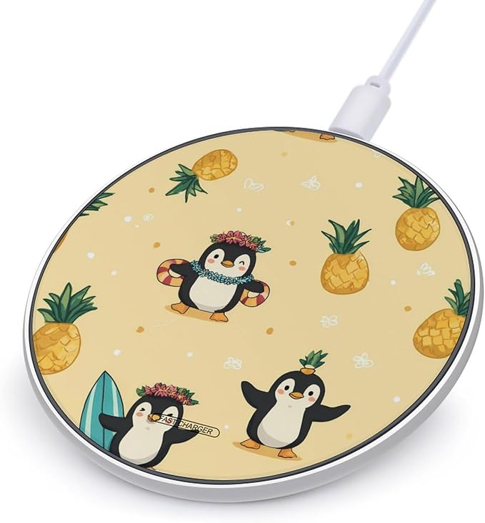 Cute Penguins Wireless Charger Portable Charging Pad | LightweightAll Smartphone