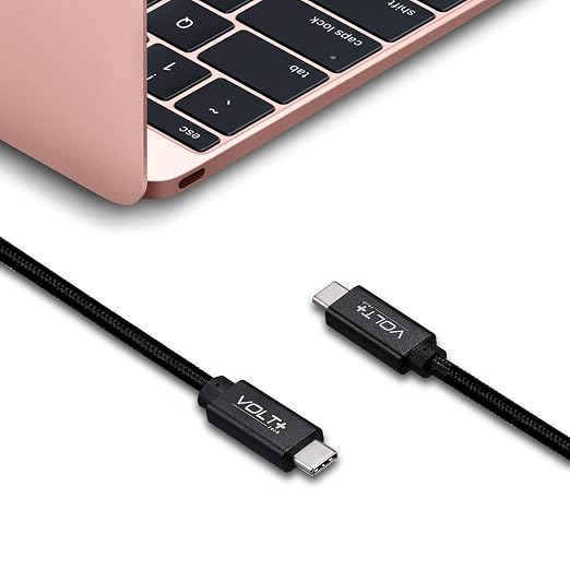 PRO Dual PD USB-C Compatible with ZTE Axon 7 Data Cable Gen4 USB-C 4.1 Thunderbolt 3/4 at 100W +10Gbps Speeds +HDMI Power Delivery (1.2M/4Ft)