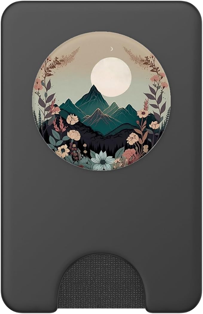 Boho Chic Floral Wreath Forest Nature Mountain Cute Pastel PopSockets Adhesive PopGrip