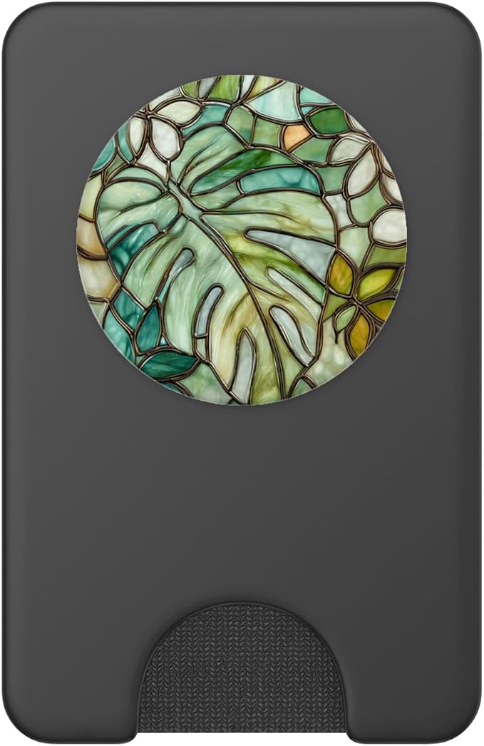 Monstera &amp Monstera Leaves Green Leaves Monstera Leaf PopSockets Adhesive PopGrip