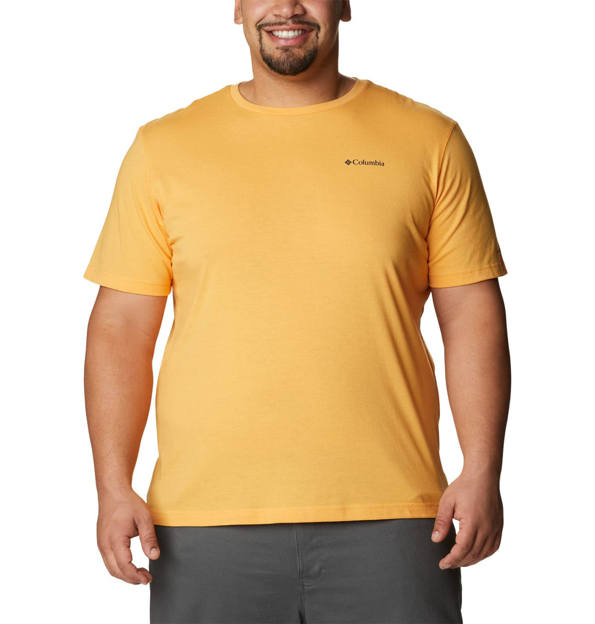 Columbia Men's Thistletown Hills Short Sleeve, Mango Heather, 5X Big