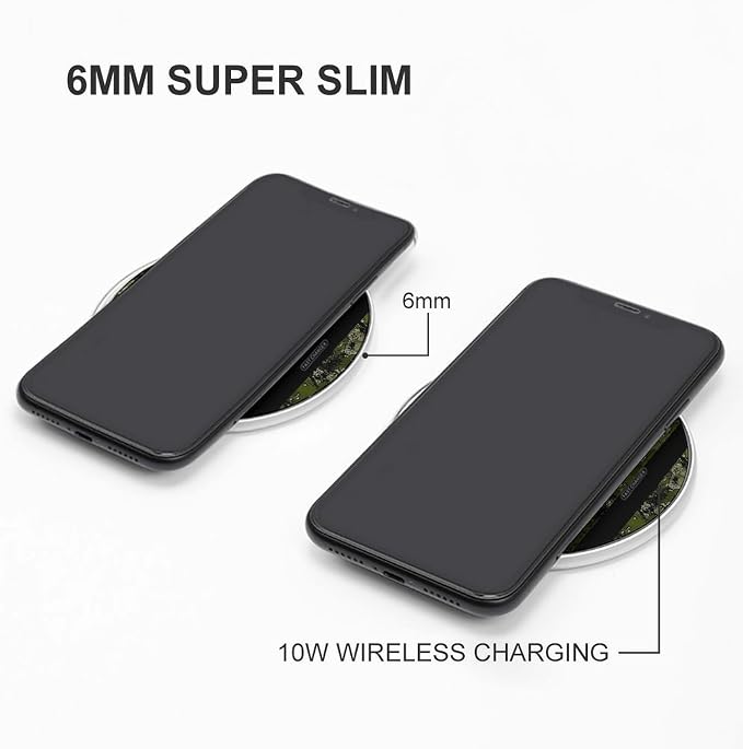 Army Green Camouflage Flag Wireless Charger SlimWireless Charging Pad Anti-Slip Charger Mat for Men Women
